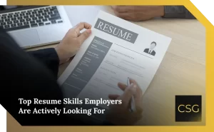 Resume layout showing best resume skills