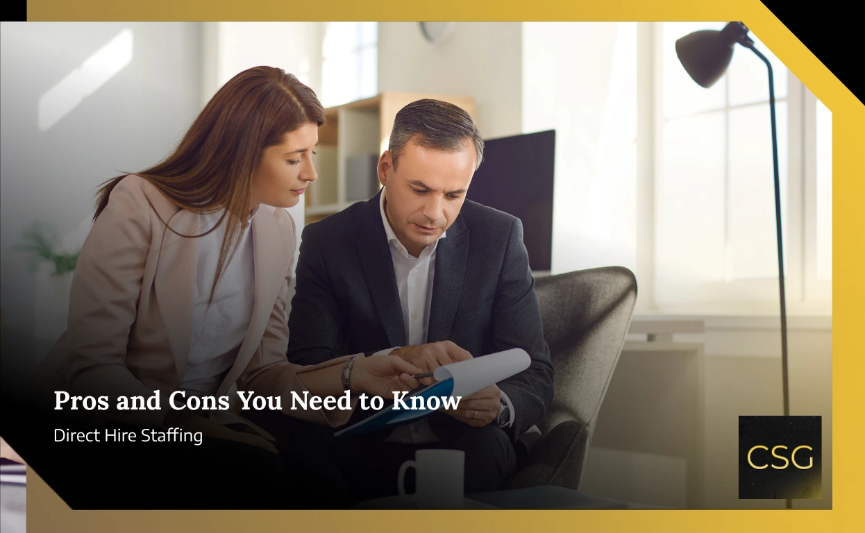 Pros and cons of direct hire staffing