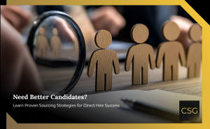Direct hire candidate sourcing strategy planning
